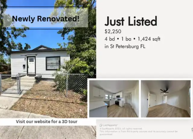 Property at 1426 40th St S, Saint Petersburg, FL, 33711, 4 beds, 1 bath, [object Object]