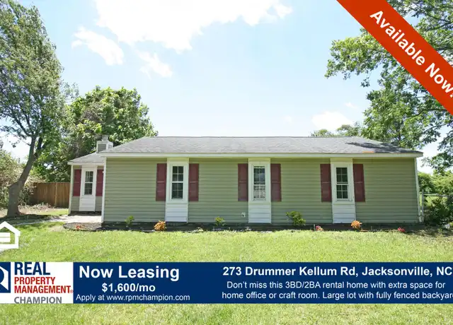 Property at 273 Drummer Kellum Rd, Jacksonville, NC, 28546, 3 beds, 2 baths, [object Object]