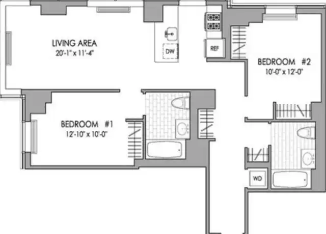 Property at 5241 Center Blvd Unit 1410, Long Island City, NY, 11101, 2 beds, 2 baths, [object Object]