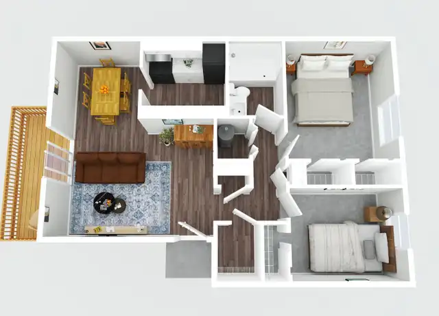 Property at 151 W 3rd St Unit 05, Bunker Hill, IN, 46914, 2 beds, 1 bath, [object Object]