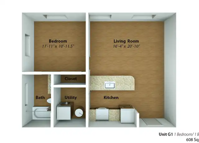 Property at 1142 W Grace St Unit G1, Richmond, VA, 23220, 1 bed, 1 bath, [object Object]
