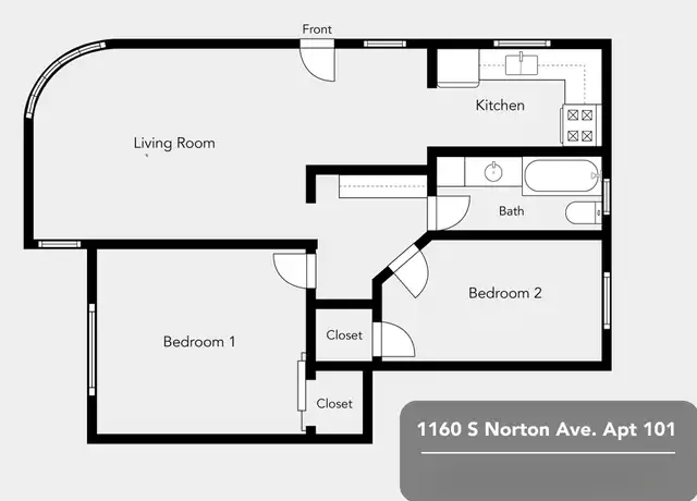 Property at 1160 S Norton Ave Unit 205, Los Angeles, CA, 90019, 1 bed, 1 bath, [object Object]