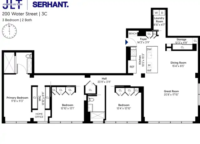 Property at 200 Water St Unit 3C, Brooklyn, NY, 11201, 3 beds, 2 baths, [object Object]