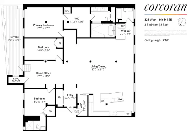 Property at 325 W 16th St Unit 2E, New York, NY, 10011, 3 beds, 3 baths, [object Object]
