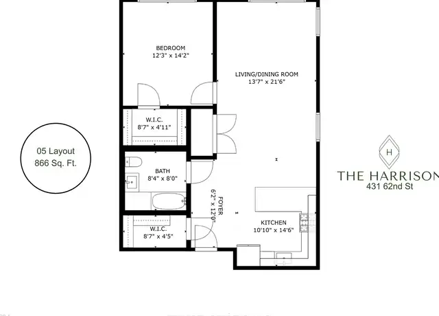 Property at 431 62nd St Unit 505, West New York, NJ, 07093, 1 bed, 1 bath, [object Object]