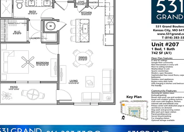 Property at 531 Grand Blvd Unit 427, Kansas City, MO, 64106, 0 beds, 1 bath, [object Object]