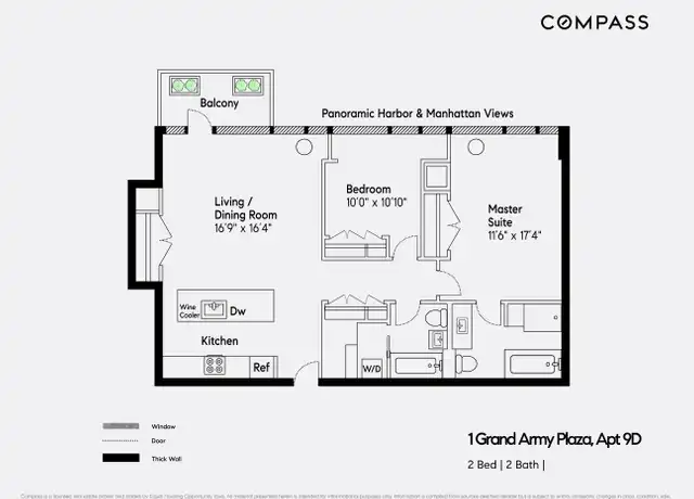 Property at 1 Grand Army Plz Unit 9D, Brooklyn, NY, 11238, 2 beds, 2 baths, [object Object]