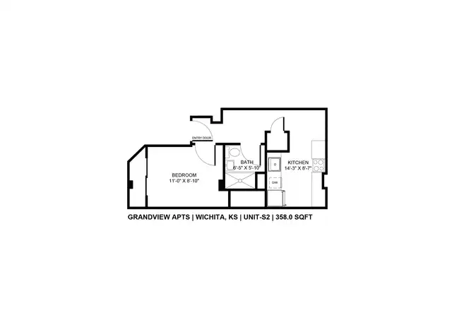 Property at 1748 N Hillside St Unit 106, Wichita, KS, 67214, 1 bed, 1 bath, [object Object]