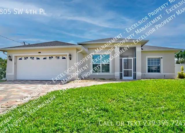 Property at 805 SW 4th Pl, Cape Coral, FL, 33991, 3 beds, 2 baths, [object Object]