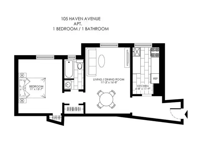 Property at 105 Haven Ave Unit 2E, New York, NY, 10032, 1 bed, 1 bath, [object Object]