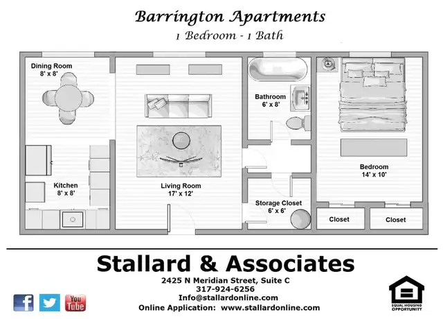 Property at 37, Indianapolis, IN, 46205, 1 bed, 1 bath, [object Object]