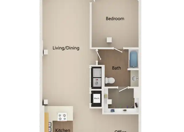 Property at 1601 Walnut St Unit 302, Kansas City, MO, 64108, 1 bed, 1 bath, [object Object]