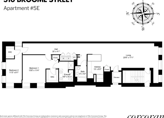 Property at 510 Broome St Unit 5E, New York, NY, 10013, 2 beds, 2 baths, [object Object]