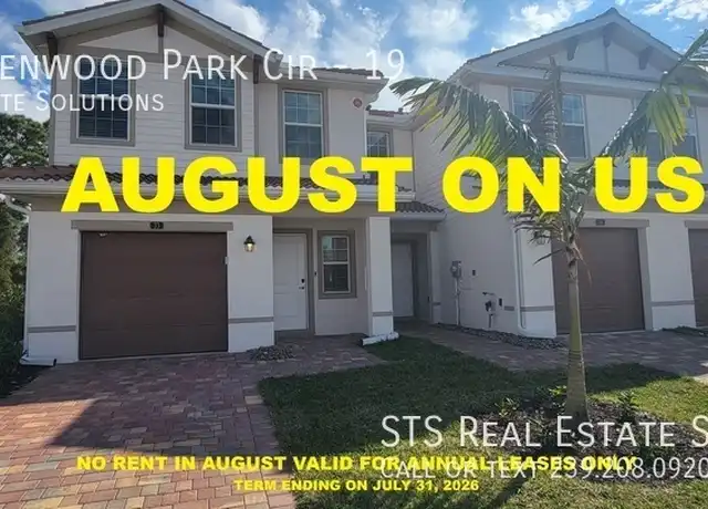 Property at 7153 Greenwood Park Cir Unit 19, Fort Myers, FL, 33967, 3 beds, 2.5 baths, [object Object]