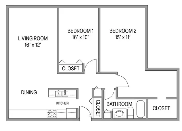 Property at 2480 N Oakland Ave Unit 127, Milwaukee, WI, 53211, 2 beds, 1 bath, [object Object]