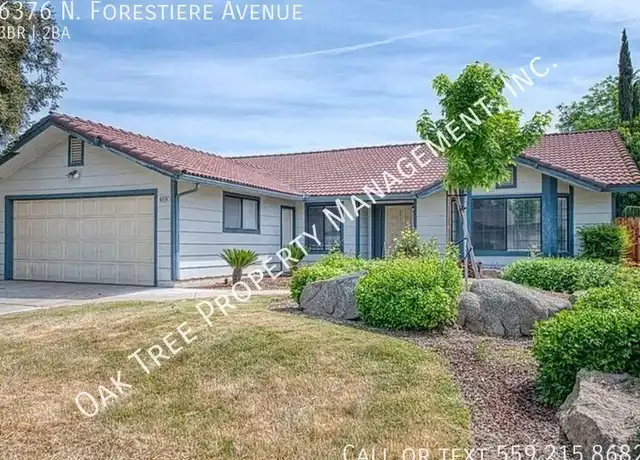 Property at 6376 N Forestiere Ave, Fresno, CA, 93722, 3 beds, 2 baths, [object Object]