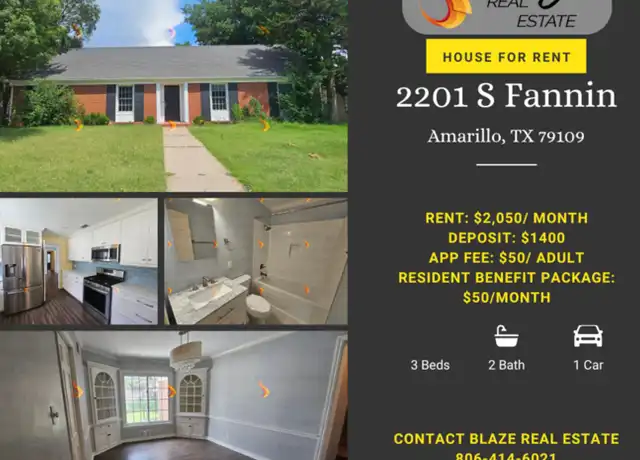 Property at 2201 S Fannin St, Amarillo, TX, 79109, 3 beds, 2 baths, [object Object]