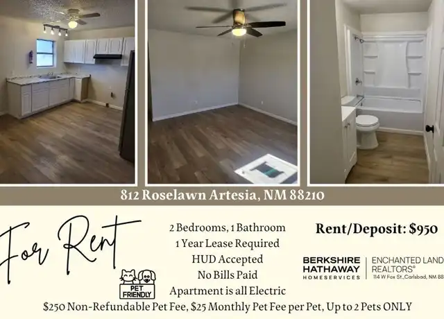 Property at 800 S Roselawn Ave Apt 812 (670), Artesia, NM, 88210, 2 beds, 1 bath, [object Object]