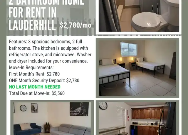 Property at 2759 NW 58th Ter Unit 2759, Lauderhill, FL, 33313, 3 beds, 2 baths, [object Object]