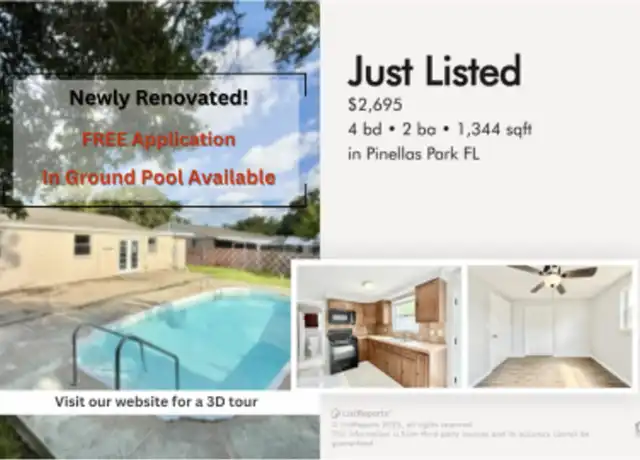Property at 8825 56th St N, Pinellas Park, FL, 33782, 4 beds, 2 baths, [object Object]