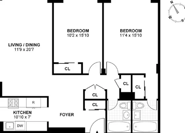 Property at 340 E 80th St Unit 19D, New York, NY, 10075, 2 beds, 2 baths, [object Object]