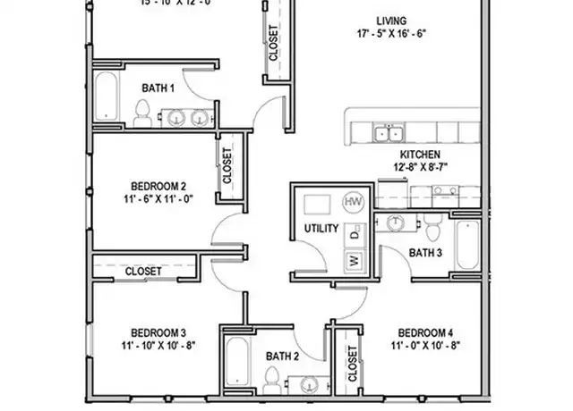 Property at 933 N Walnut St Unit 301 (Furnished), Bloomington, IN, 47404, 4 beds, 3 baths, [object Object]