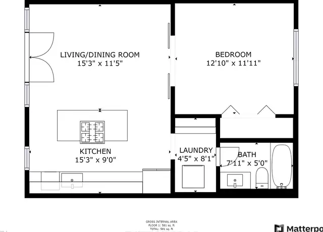 Property at 4803 Junius St Unit 105, Dallas, TX, 75246, 1 bed, 1 bath, [object Object]