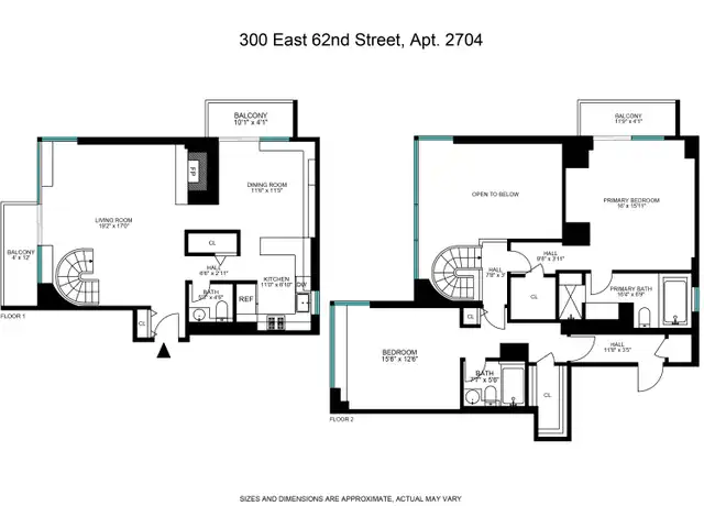 Property at 300 E 62nd St #2704, New York, NY, 10065, 2 beds, 2.5 baths, [object Object]