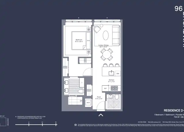 Property at 250 W 96th St Unit 5B, New York, NY, 10025, 1 bed, 1.5 baths, [object Object]