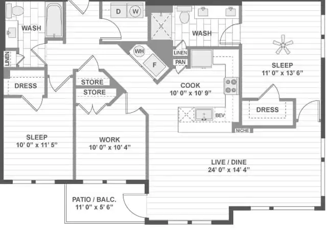 Property at 1525 Lake Cook Rd Unit 1-320, Deerfield, IL, 60015, 2 beds, 2 baths, [object Object]