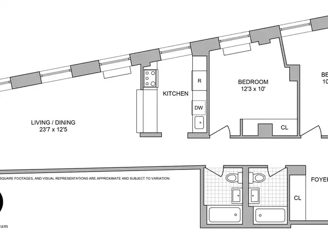 Property at 99 John St #722, New York, NY, 10038, 2 beds, 2 baths, [object Object]