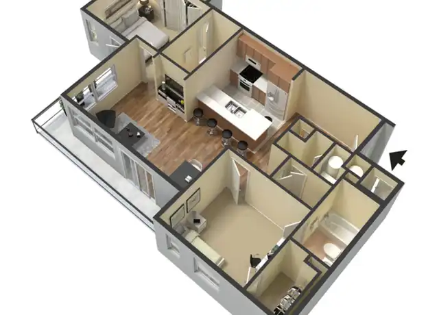 Property at 501 Virginia Ave Unit 409, Indianapolis, IN, 46203, 1 bed, 1 bath, [object Object]