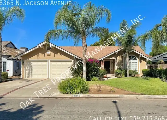 Property at 8365 N Jackson Ave, Fresno, CA, 93720, 3 beds, 2 baths, [object Object]
