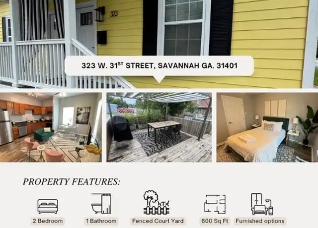 Property at 323 W 31st St, Savannah, GA, 31401, 2 beds, 2 baths, [object Object]