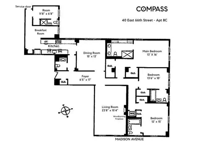 Property at 40 E 66th St Unit 8C, New York, NY, 10065, 4 beds, 4.5 baths, [object Object]