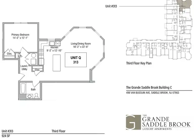 Property at 498 Van Bussum Ave Unit 313C, Saddle Brook, NJ, 07663, 1 bed, 1 bath, [object Object]