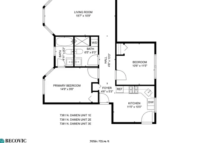 Property at 7381 N Damen Ave Unit 7381-2E, Chicago, IL, 60645, 2 beds, 2 baths, [object Object]