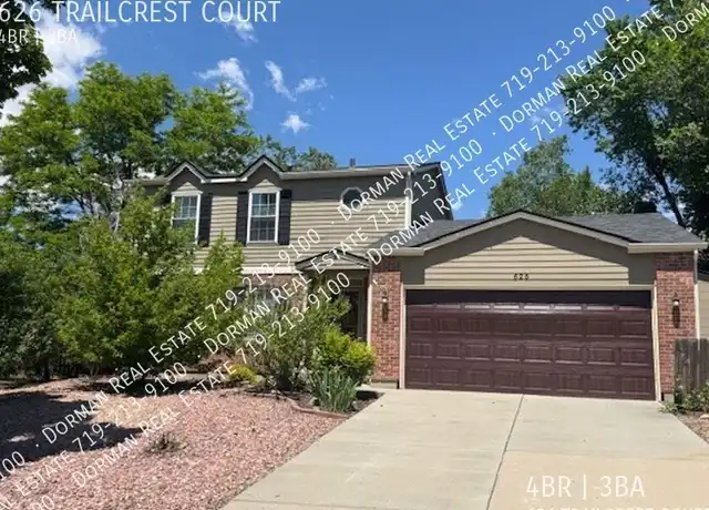 Property at 626 Trailcrest Ct, Colorado Springs, CO, 80906, 4 beds, 2.5 baths, [object Object]