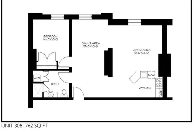 Property at 92 W Washington St Unit 305, Hagerstown, MD, 21740, 1 bed, 1 bath, [object Object]