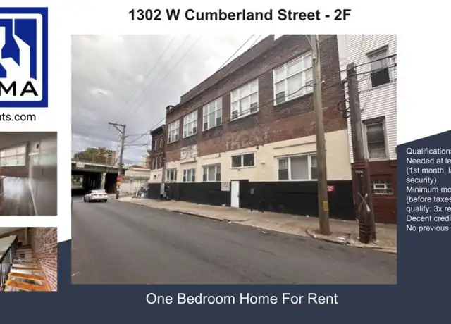 Property at 1302 W Cumberland St Unit 2F, Philadelphia, PA, 19132, 1 bed, 1 bath, [object Object]
