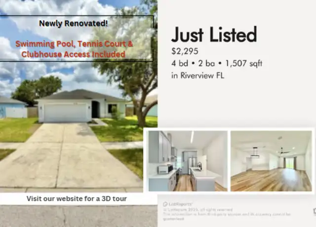 Property at 12129 Buffington Ln, Riverview, FL, 33579, 4 beds, 2 baths, [object Object]