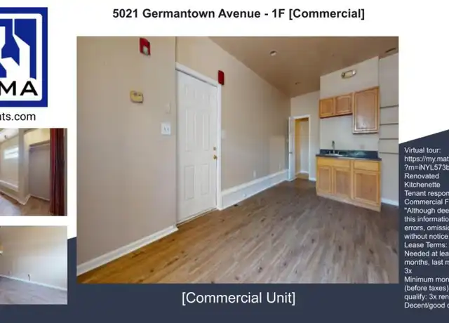 Property at 5021 Germantown Ave Unit 1F, Philadelphia, PA, 19144, 0 beds, 1 bath, [object Object]