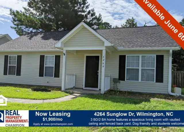 Property at 4264 Sunglow Dr, Wilmington, NC, 28405, 3 beds, 2 baths, [object Object]