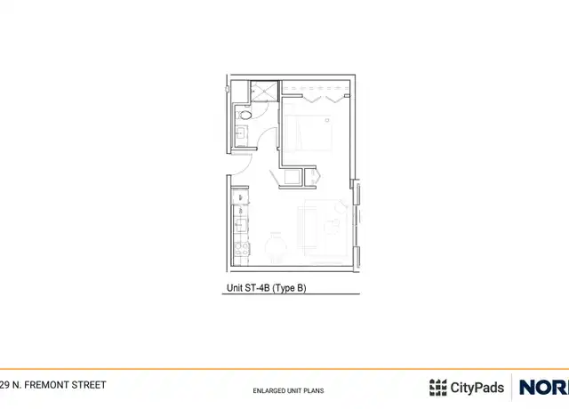 Property at 1529 N Fremont St Unit 525, Chicago, IL, 60642, 0 beds, 1 bath, [object Object]