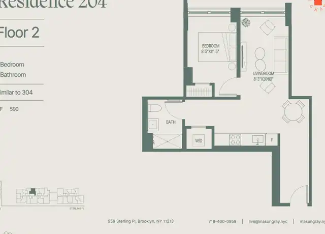 Property at 955 Sterling Pl Unit 304, Brooklyn, NY, 11213, 1 bed, 1 bath, [object Object]