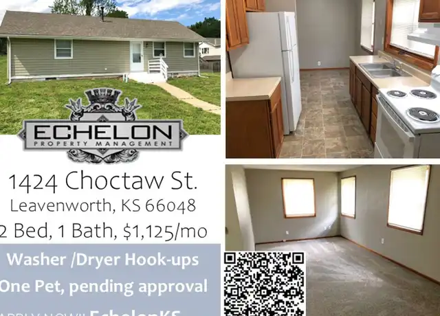 Property at 1424 Choctaw St, Leavenworth, KS, 66048, 2 beds, 1 bath, [object Object]