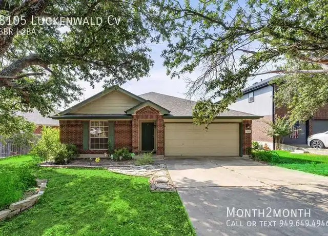 Property at 8105 Luckenwald Cv, Round Rock, TX, 78681, 3 beds, 2 baths, [object Object]
