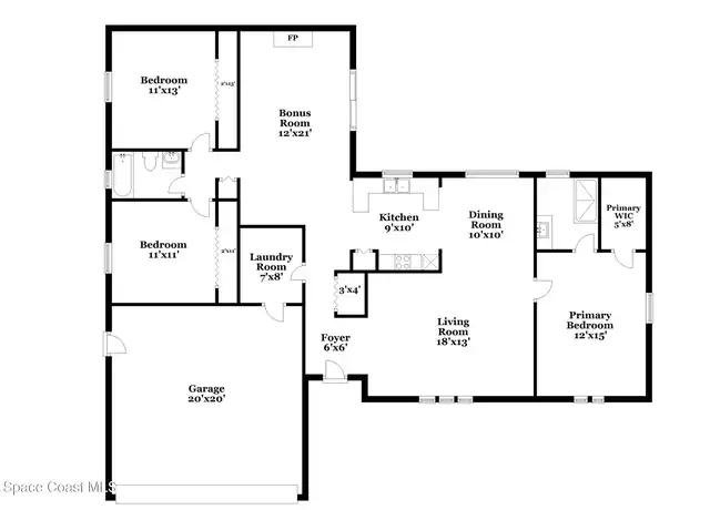Property at 881 Cayuga Ave NE, Palm Bay, FL, 32905, 3 beds, 2 baths, [object Object]