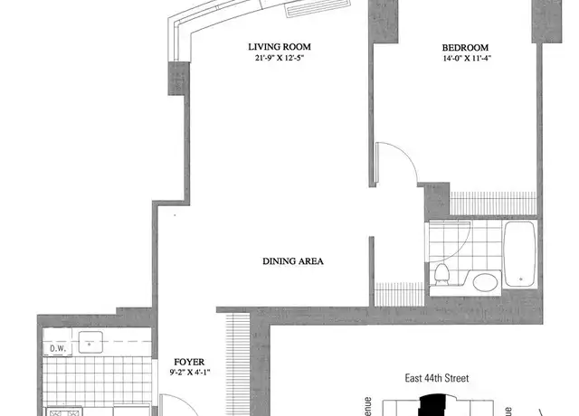 Property at 150 E 44th St Unit 36-E, New York, NY, 10017, 1 bed, 1 bath, [object Object]