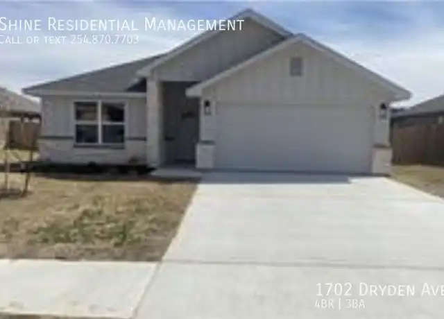 Property at 1702 Dryden Ave, Copperas Cove, TX, 76522, 4 beds, 3 baths, [object Object]